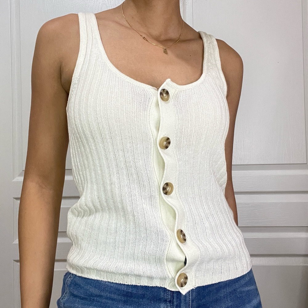 Button up tank top